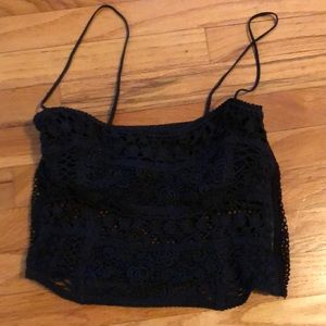 Vintage la perla ritmo di perla lace bustier corset top